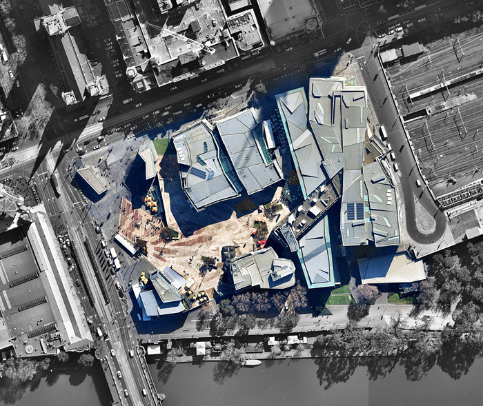 Federation Square from above