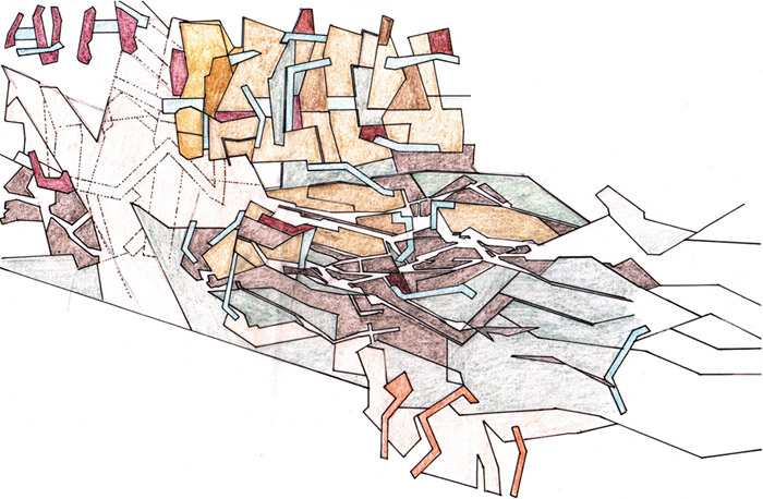 Development drawing for Federation Square