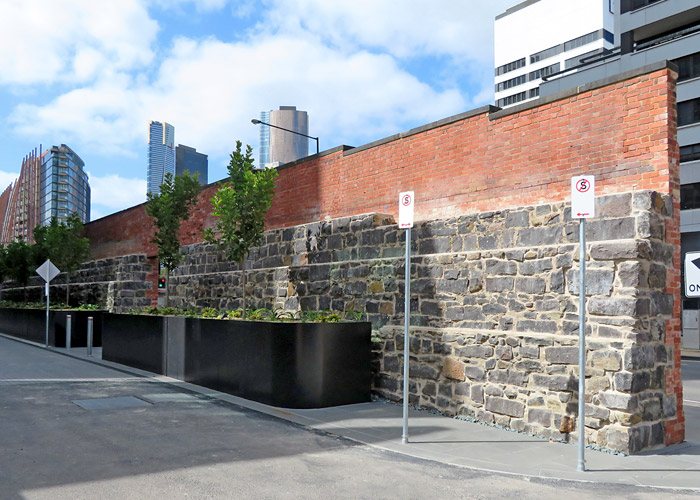 Flinders Street heritage wall