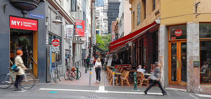 Open House, laneways, Guildford and Hardware lanes