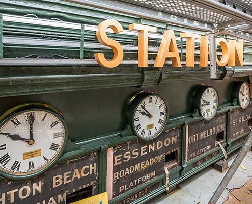 Flinders Street Station exterior conservation