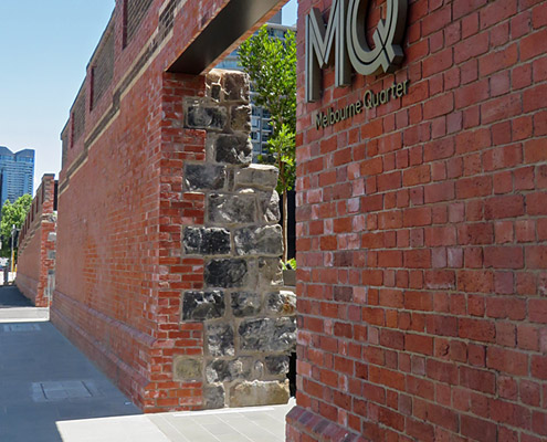 Flinders Street heritage wall