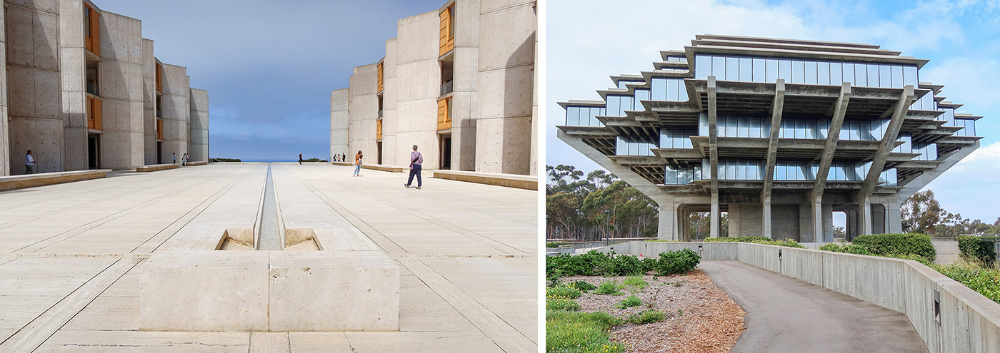 Salk Institute and Geisel Library, San Diego